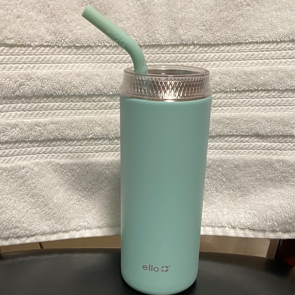 Ello Mint Tumbler with Straw SS2